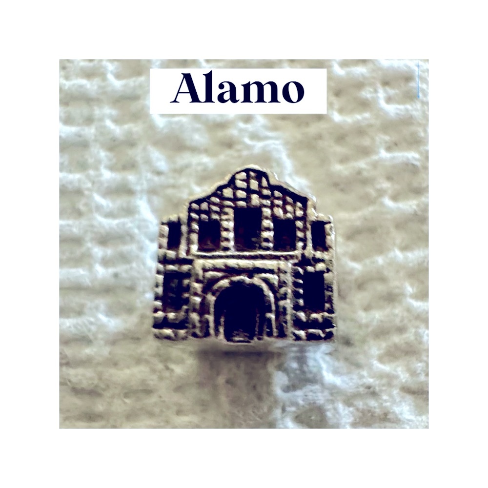Silver Alamo charm